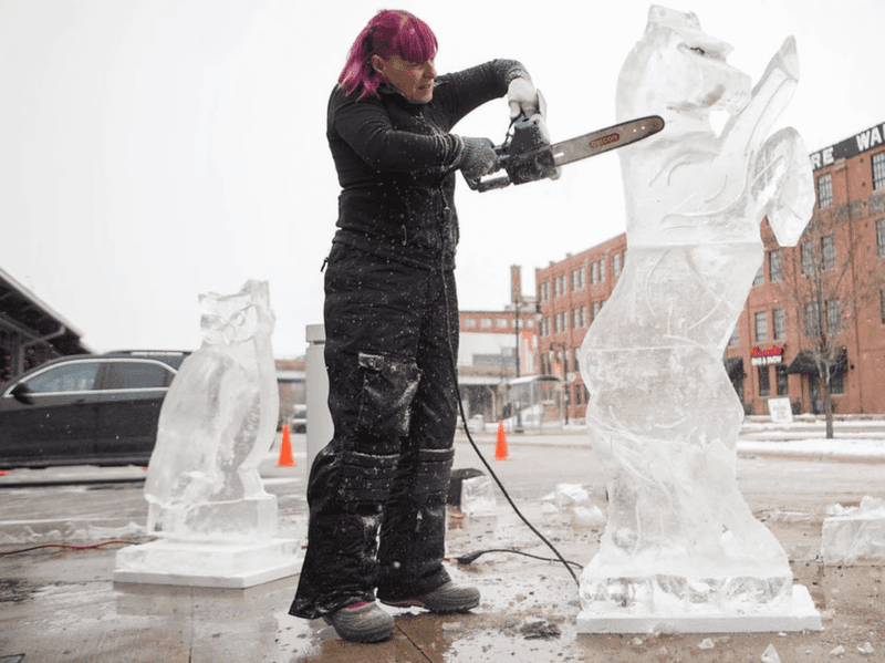 Michigan's ice sculpture