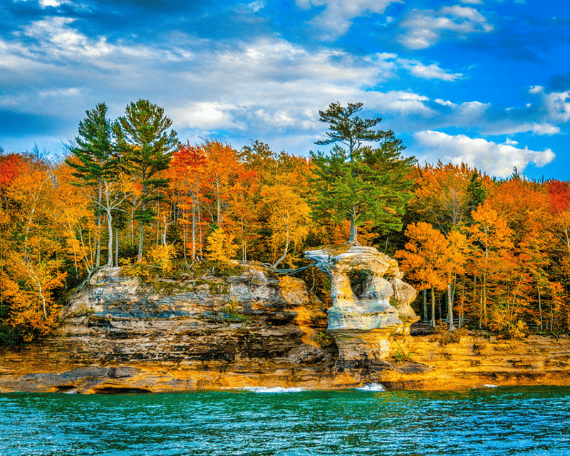 Michigan rivers in fall