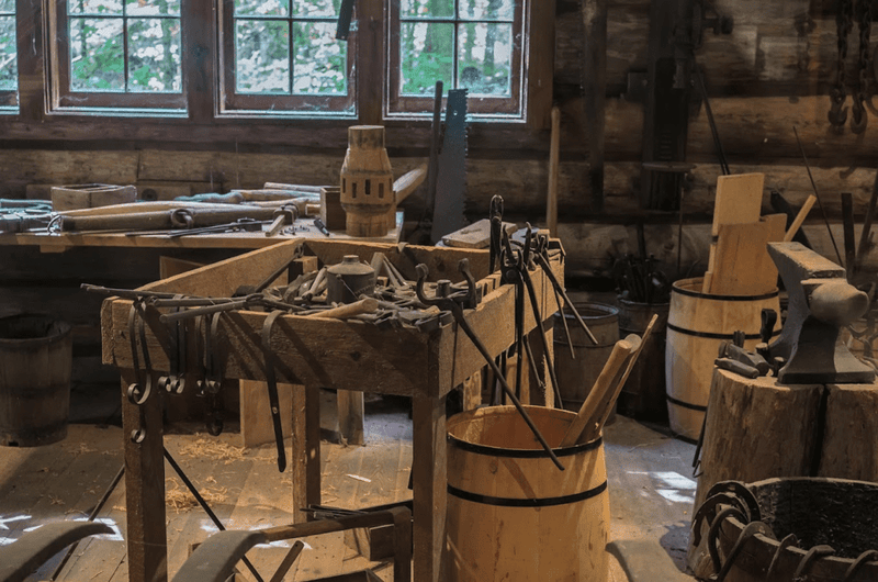 Inside Hartwick Pines Logging Museum