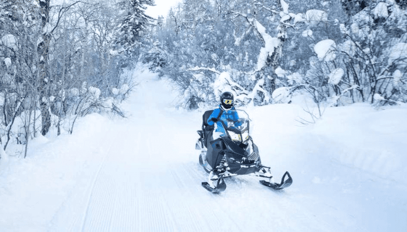Snowmobiling in Michigan