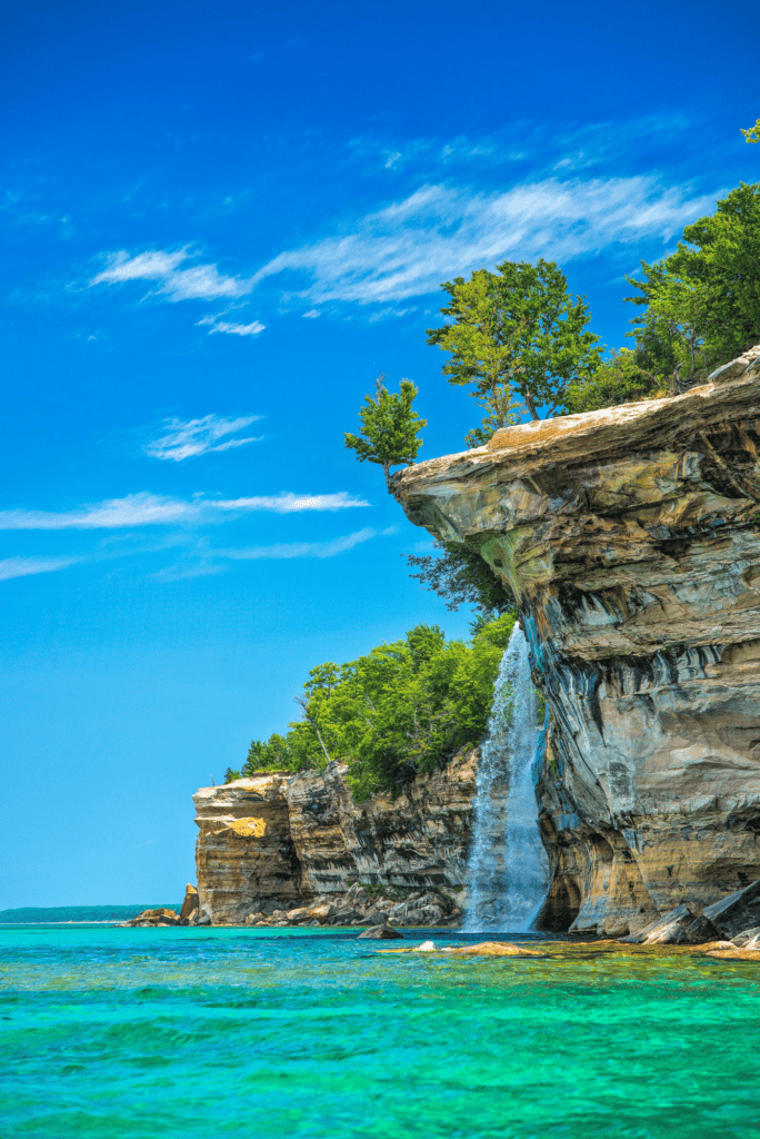 Waterfalls at Pictured Rock