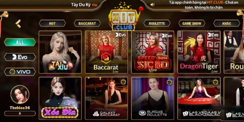 Sảnh casino đầy hấp dẫn với mức thưởng khủng